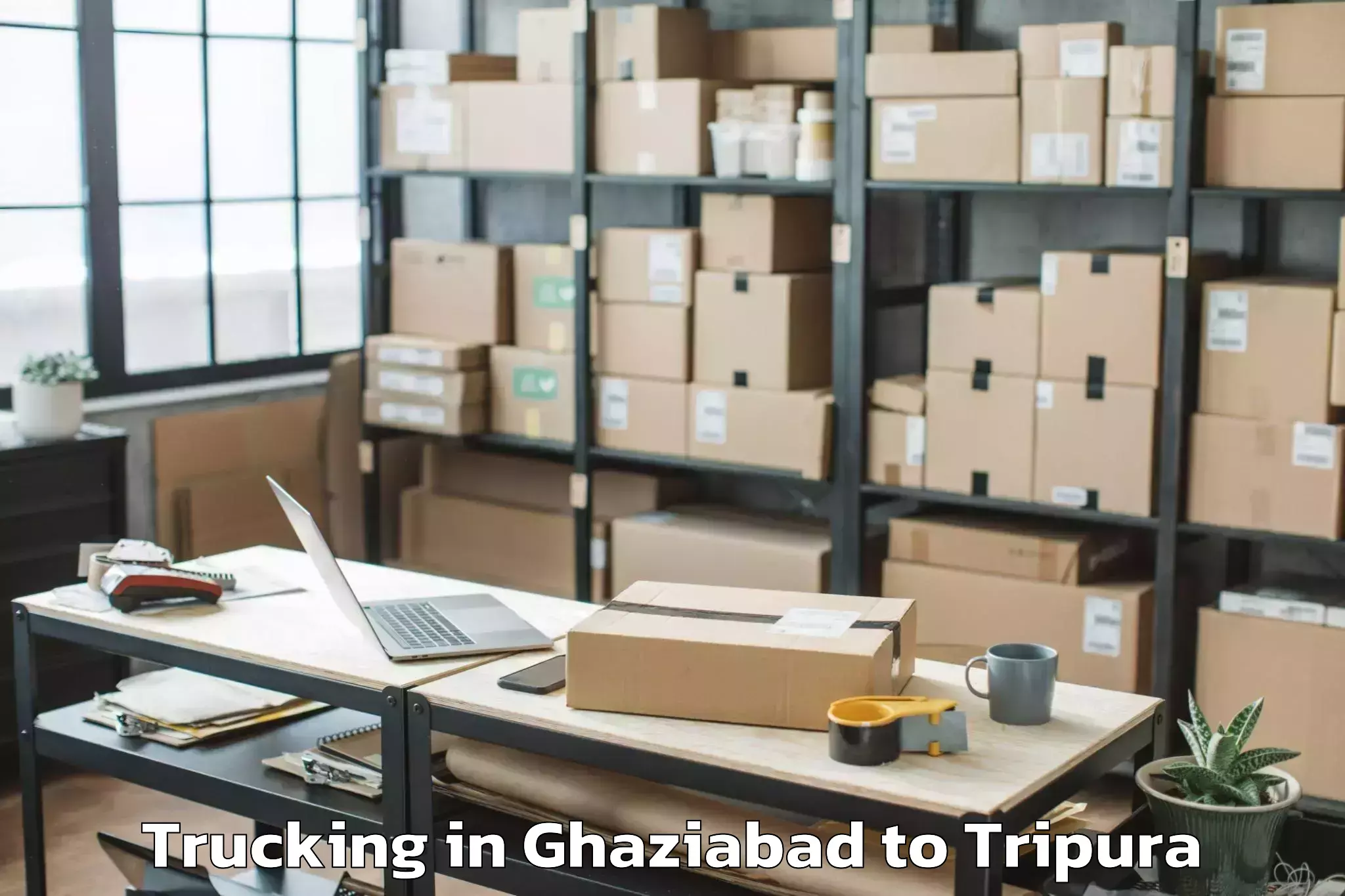 Reliable Ghaziabad to Nit Agartala Trucking